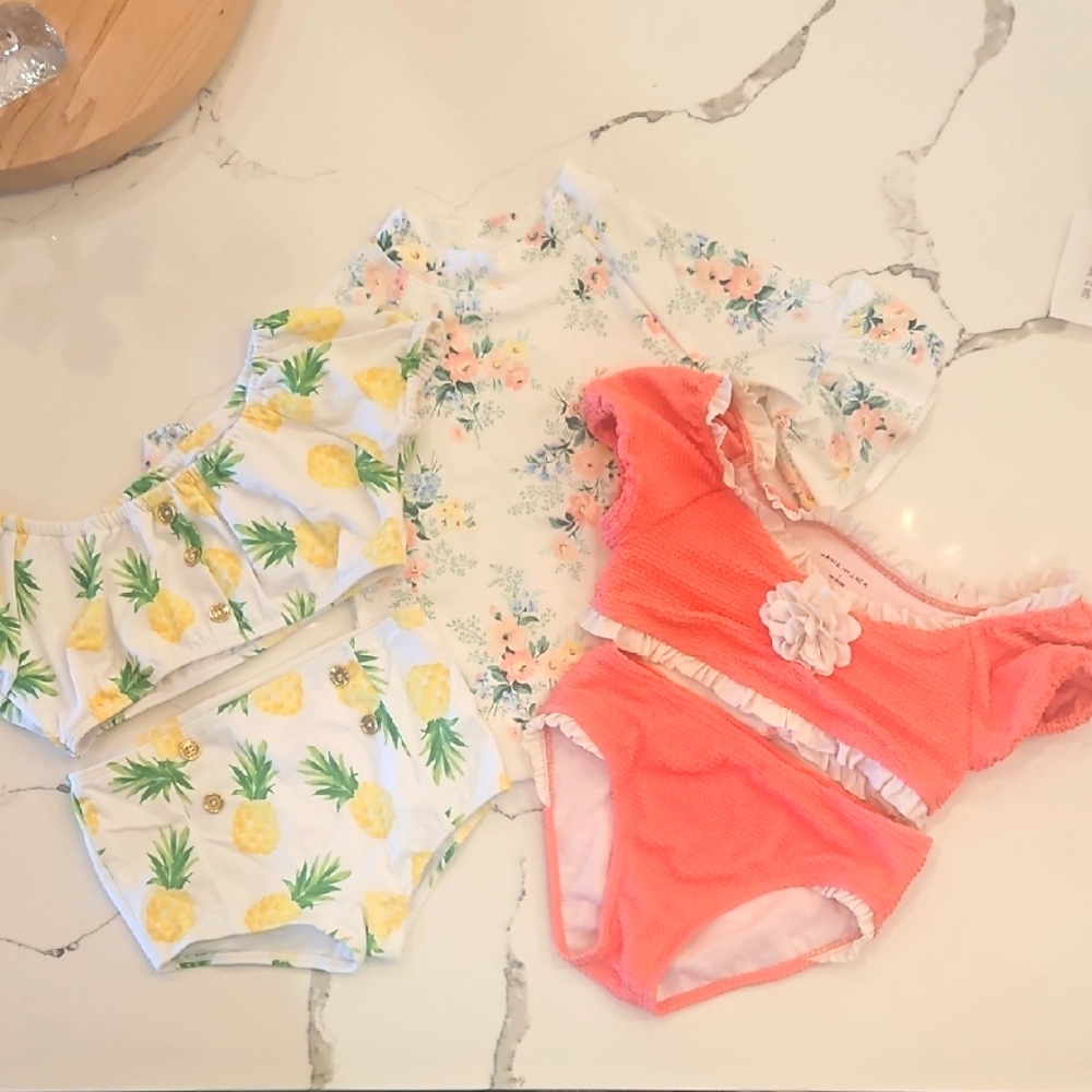 Janie And Jack Girls Swim Set